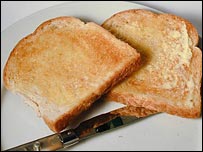 Buttered toast