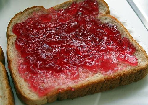 Jelly on toast