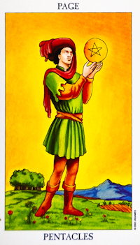 Page of Pentacl Tarot Card Meanings