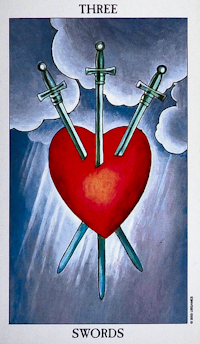 Three of Swords Tarot Card Meanings