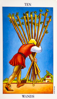 Ten of Wands Tarot Card Meanings